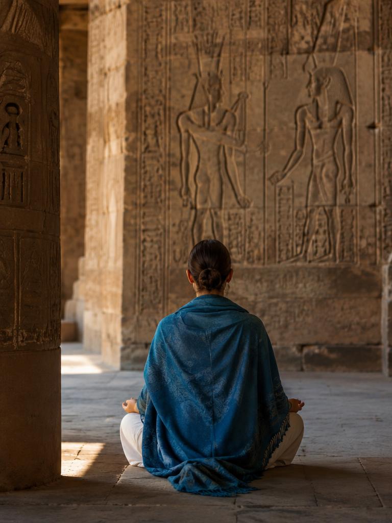 Stillness among the ancient walls